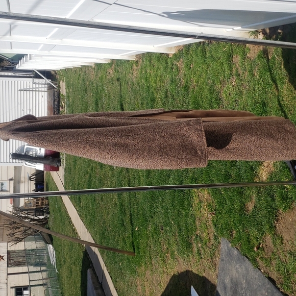TWEED REVERSIBLE WOMENS FULL LENGHT COAT. - Picture 2 of 7